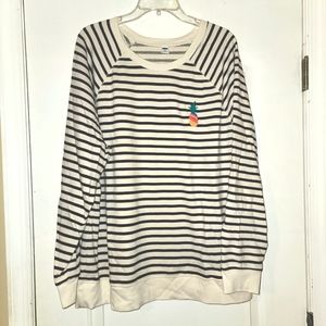 Striped Pineapple Old Navy Sweatshirt